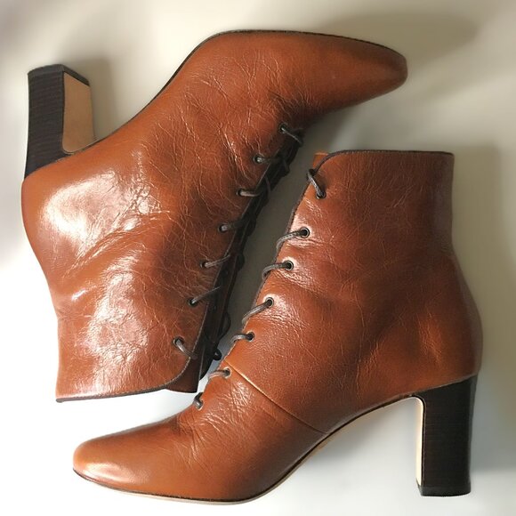 𝐓𝐨𝐫𝐲 𝐁𝐮𝐫𝐜𝐡 "Vienna" Lace-Up Ankle Boots ⊹  Size 9 - Picture 3 of 13